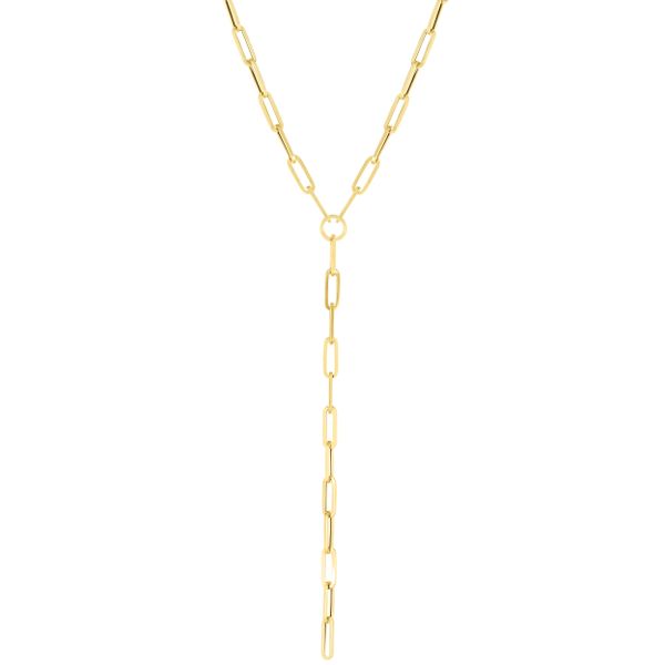 14K Lariat Paperclip Y-Necklace Parris Jewelers Hattiesburg, MS