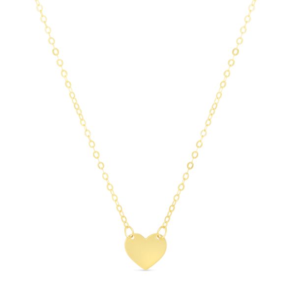 14K Yellow Mini Heart Pendant Scirto's Jewelry Lockport, NY
