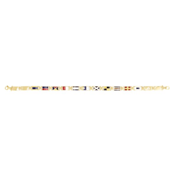 14K Maritime Flag 5.3mm Men's Bracelet Scirto's Jewelry Lockport, NY