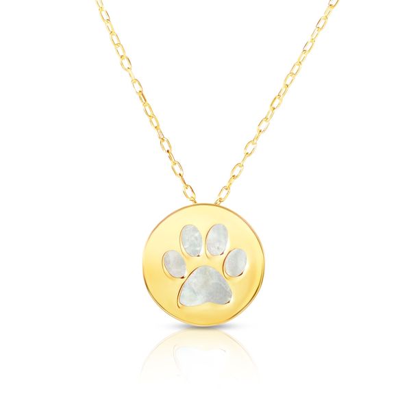 14K Gold Paw Print of Pearl RC1741-16 | Patterson's Diamond | Mankato, MN