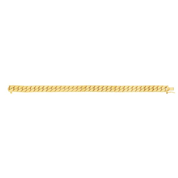 14K Gold Maschio Skinny Modern Curb Bracelet Adair Jewelers  Missoula, MT
