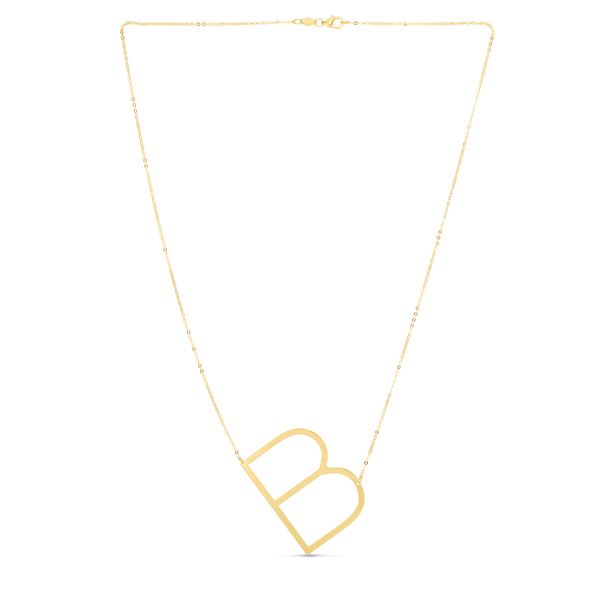14K Gold Large Initial B Necklace Adair Jewelers  Missoula, MT