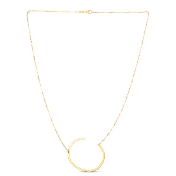 14K Gold Large Initial C Necklace Adair Jewelers  Missoula, MT
