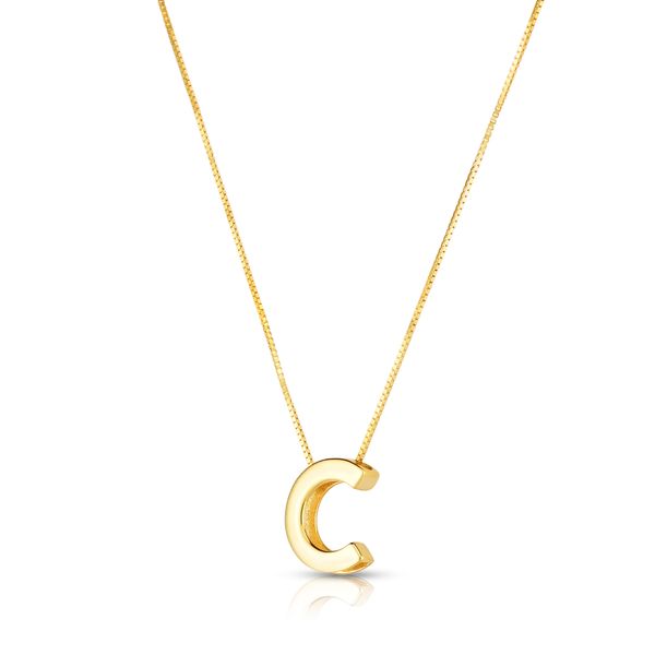 14K Gold Block Letter Initial C Necklace Adair Jewelers  Missoula, MT