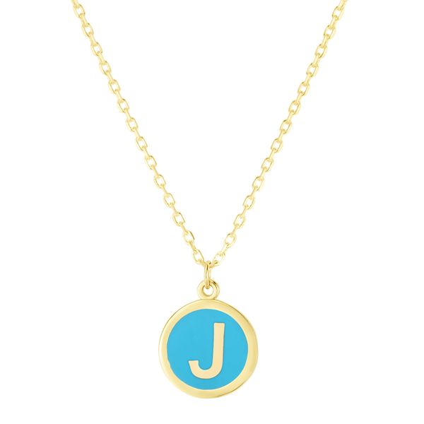 14K Turquoise Enamel J Initial Bracelet Parris Jewelers Hattiesburg, MS