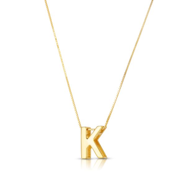 14K Gold Block Letter Initial K Necklace Adair Jewelers  Missoula, MT