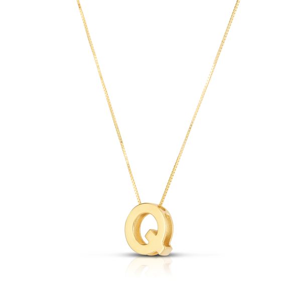 14K Gold Block Letter Initial Q Necklace Adair Jewelers  Missoula, MT