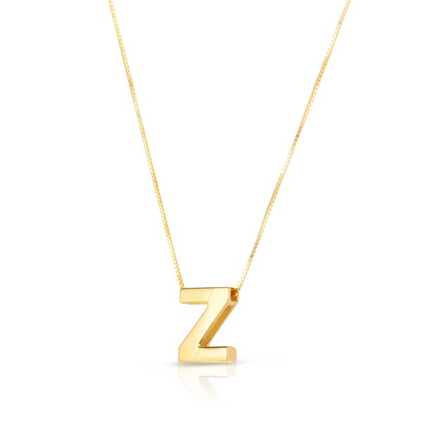 14K Gold Block Letter Initial Z Necklace Adair Jewelers  Missoula, MT