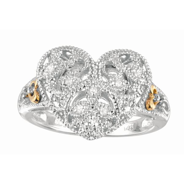 14K & Silver Heart Ring Adair Jewelers  Missoula, MT