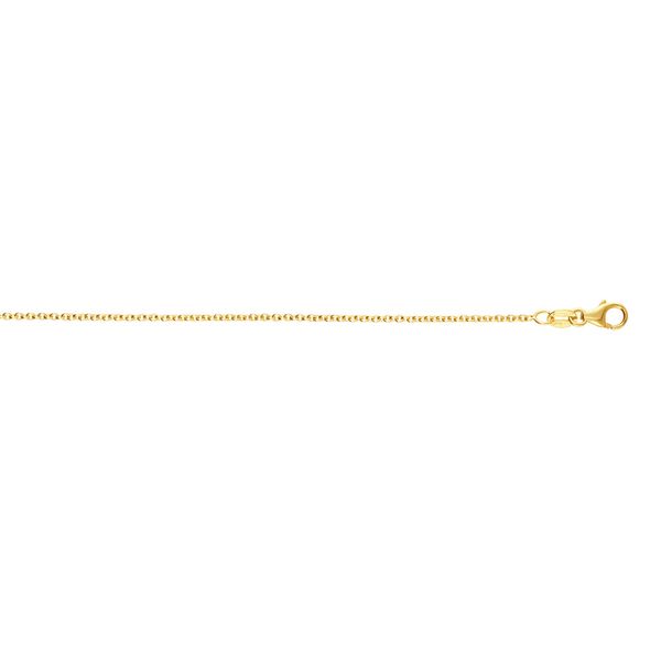 14K Gold 1.3mm Round Cable Chain Studio 107 Elk River, MN