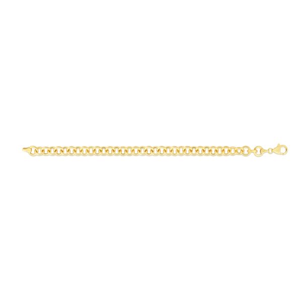 14K Gold Small Single Link Charm Bracelet  Washington Diamond Falls Church, VA