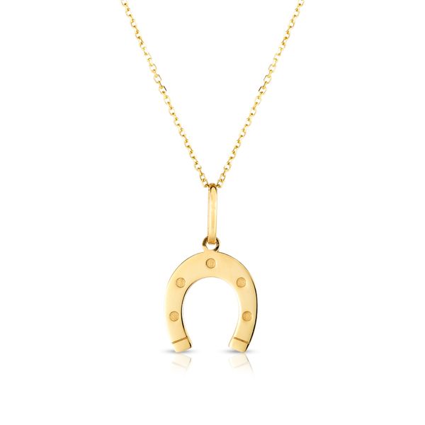 14K Gold Horseshoe Necklace Patterson's Diamond Center Mankato, MN