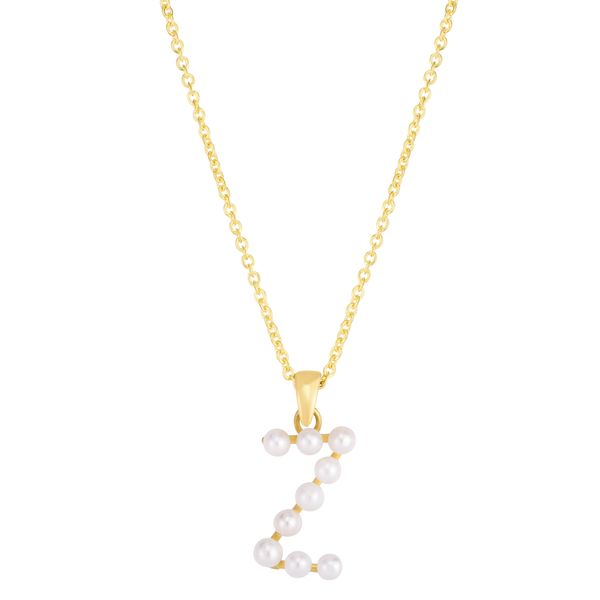 14K Pearl Z Initial Necklace Parris Jewelers Hattiesburg, MS