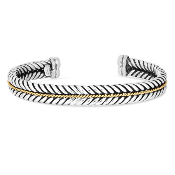 Ferarri Men's Slv & 18K Cuff Bracelet The Hills Jewelry LLC Worthington, OH