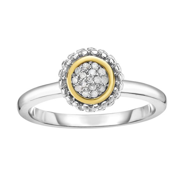 Sterling Silver & 18K Gold Popcorn Birthstone Ring The Hills Jewelry LLC Worthington, OH