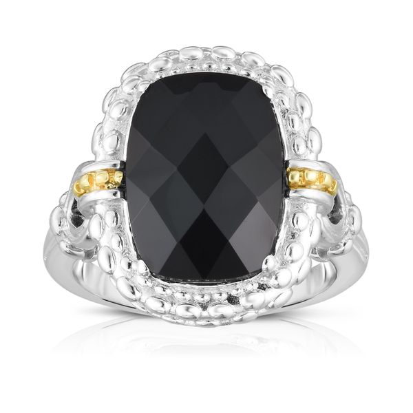 Sterling Silver & 18K Gold Gemstone Cocktail Ring Young Jewelers Jasper, AL