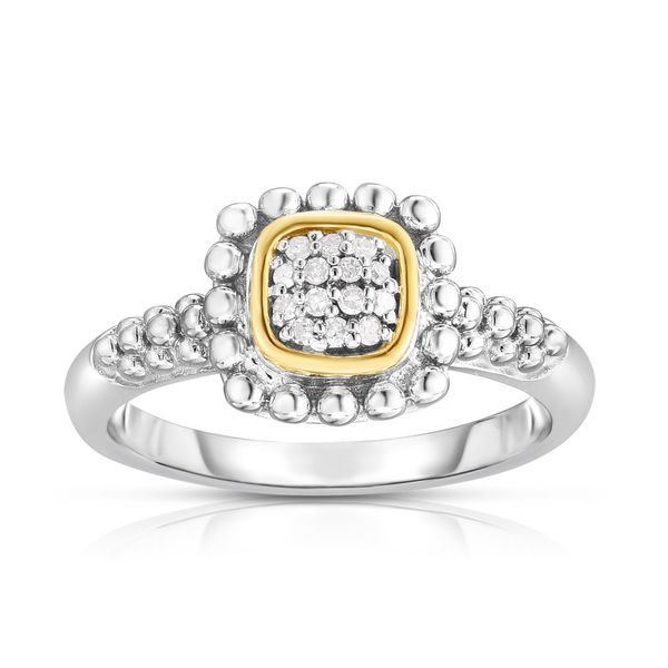 Sterling Silver & 18K Gold Quadra Popcorn Ring The Hills Jewelry LLC Worthington, OH