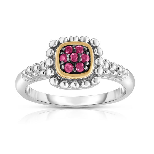 Sterling Silver & 18K Gold Quadra Popcorn Ring The Hills Jewelry LLC Worthington, OH