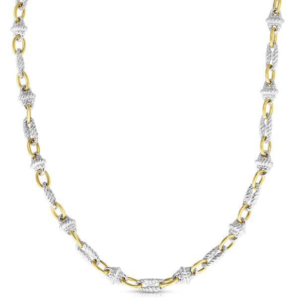 18k Two-tone Gold Gold Necklace John Herold Jewelers Randolph, NJ
