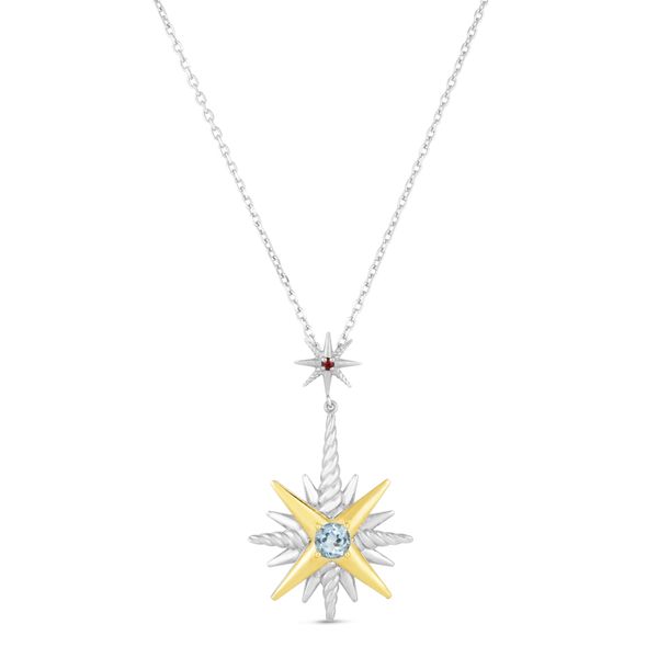 Constellation Cable Pendant with 18K and Gemstones Patterson's Diamond Center Mankato, MN