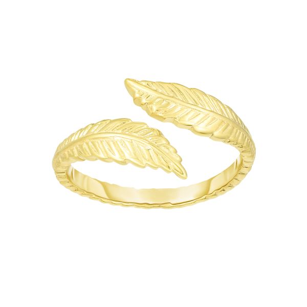 14K Gold Feather Bypass Toe Ring Enchanted Jewelry Plainfield, CT