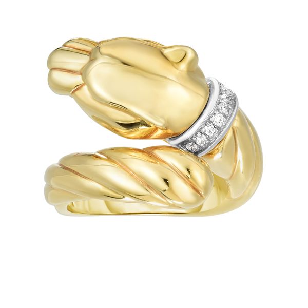 14K Gold Diamond Panther Ring Rick's Jewelers California, MD