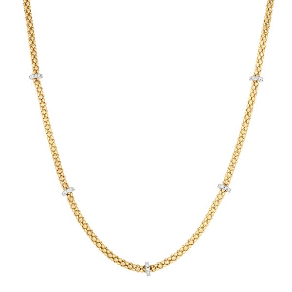 14k Two-tone Gold Gold Necklace John Herold Jewelers Randolph, NJ
