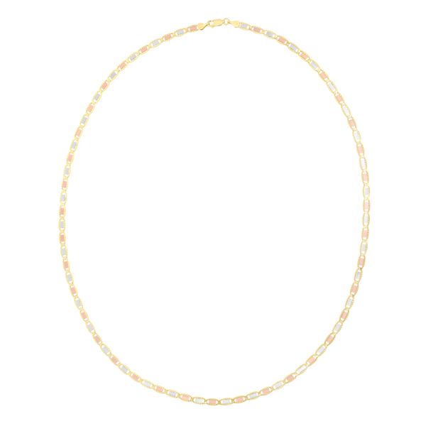 14K 4.1mm Tricolor Valentino Chain Carroll / Ochs Jewelers Monroe, MI