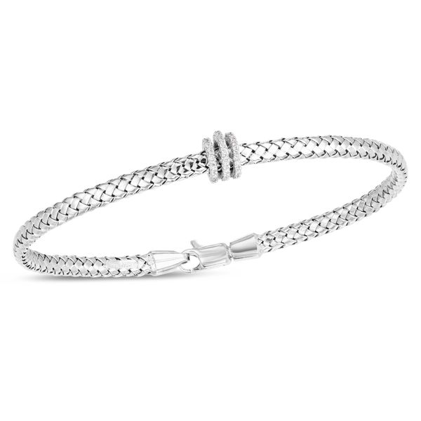 14K Deco Woven Diamond Bracelet Parris Jewelers Hattiesburg, MS