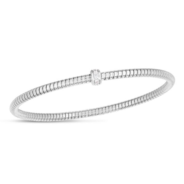 14K Stretch Tubogas Diamond Bracelet Avitabile Fine Jewelers Hanover, MA