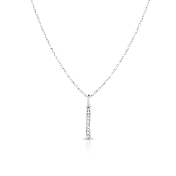 14K Gold .06ct Diamond Bar Necklace Adair Jewelers  Missoula, MT