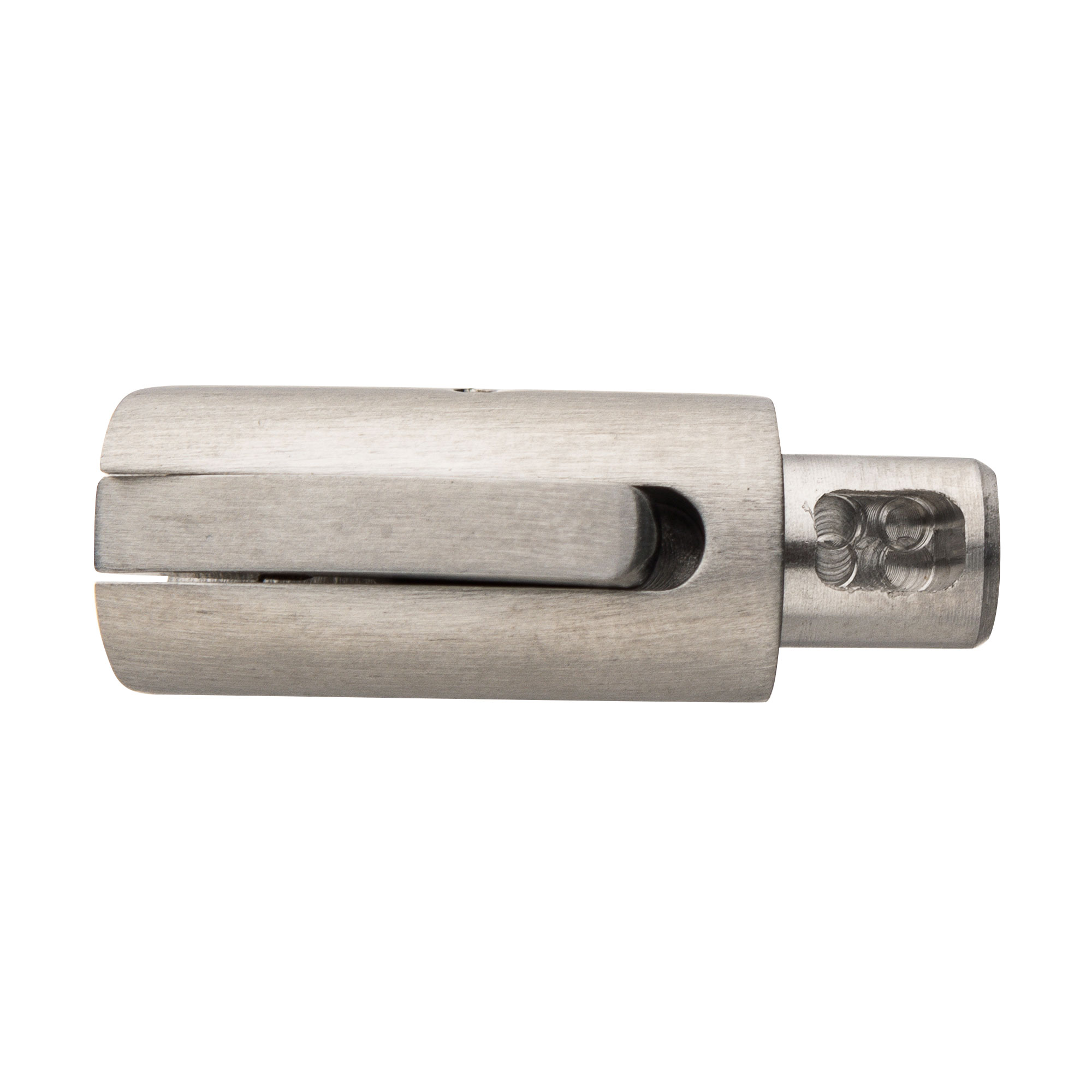 Steel Extra Self Adjustable Round Tube Brushed Link Clasp Image 2 Mueller Jewelers Chisago City, MN