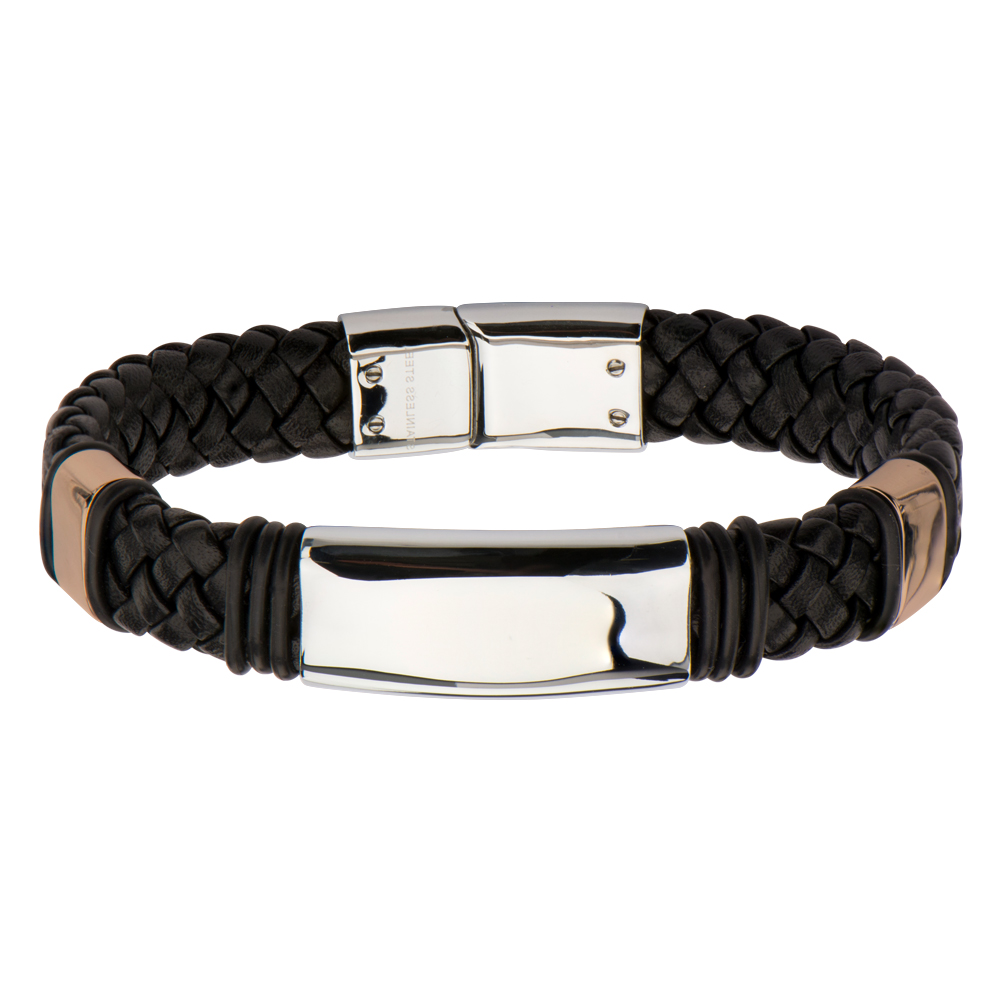 Brown Leather Bracelet with Buckle Closure Milano Jewelers Pembroke Pines, FL