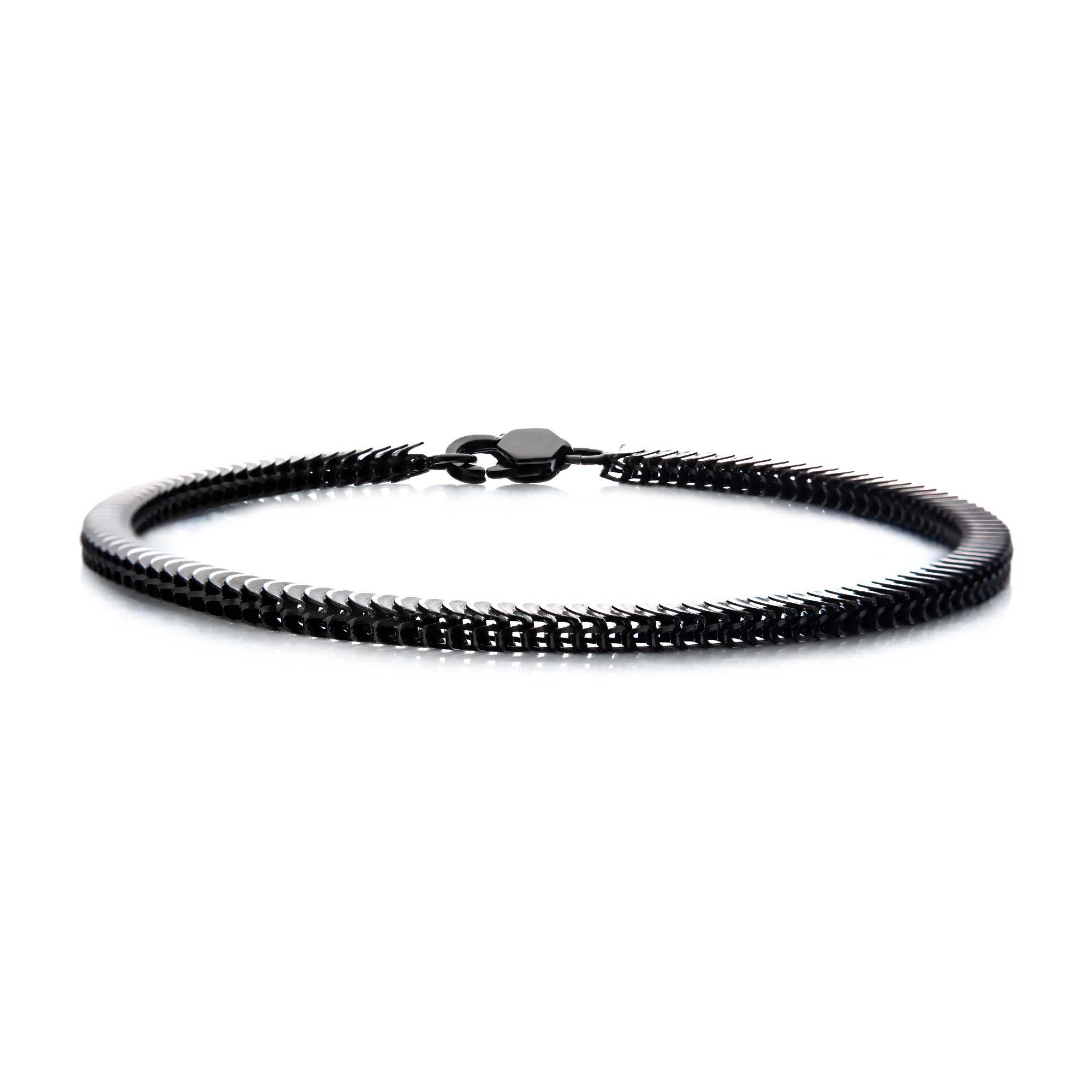 Stainless Steel Black Plated 4mm Python Chain with Lobster Clasp Morin Jewelers Southbridge, MA