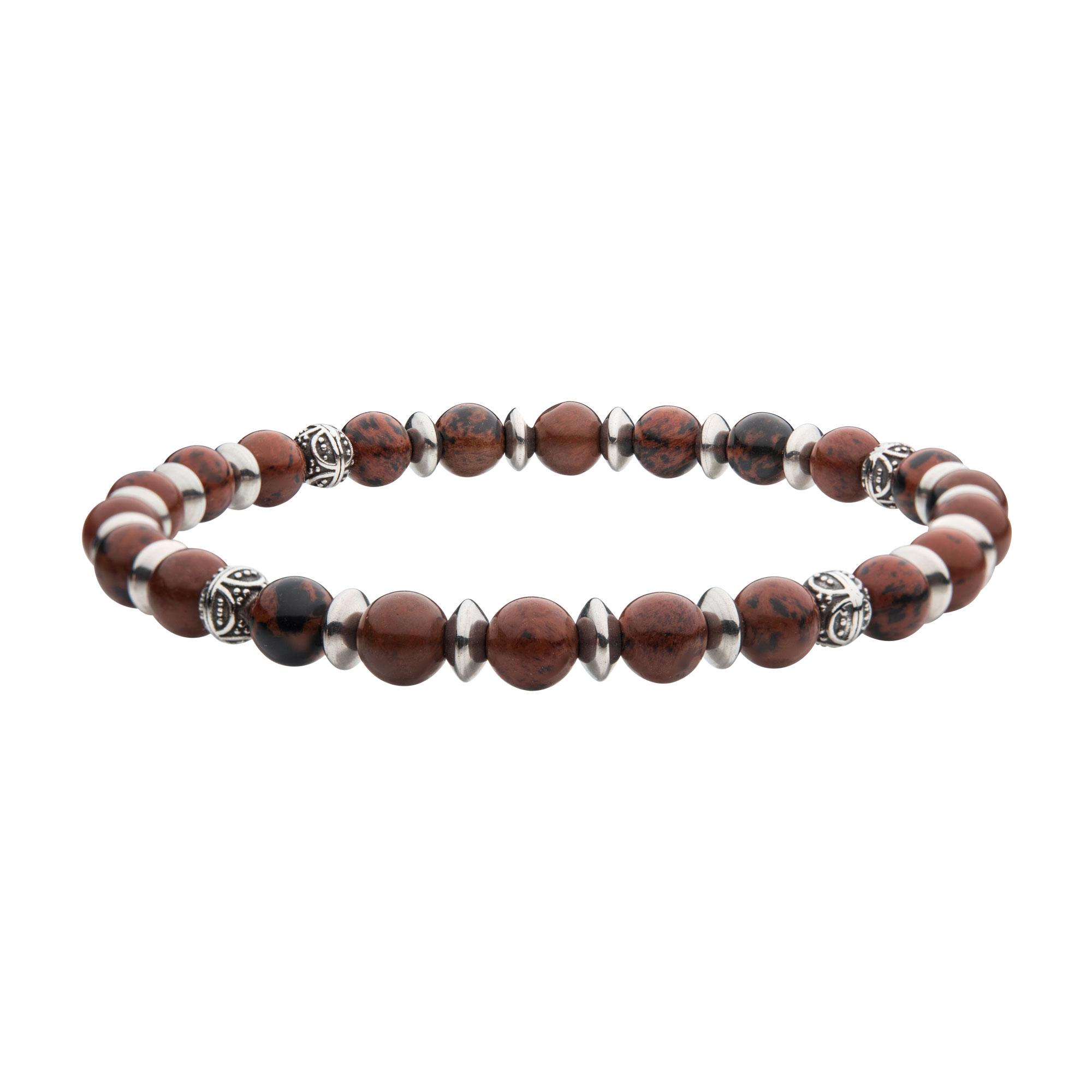 Brown Obsidian Stones with Black Oxidized Beads Bracelet Mueller Jewelers Chisago City, MN