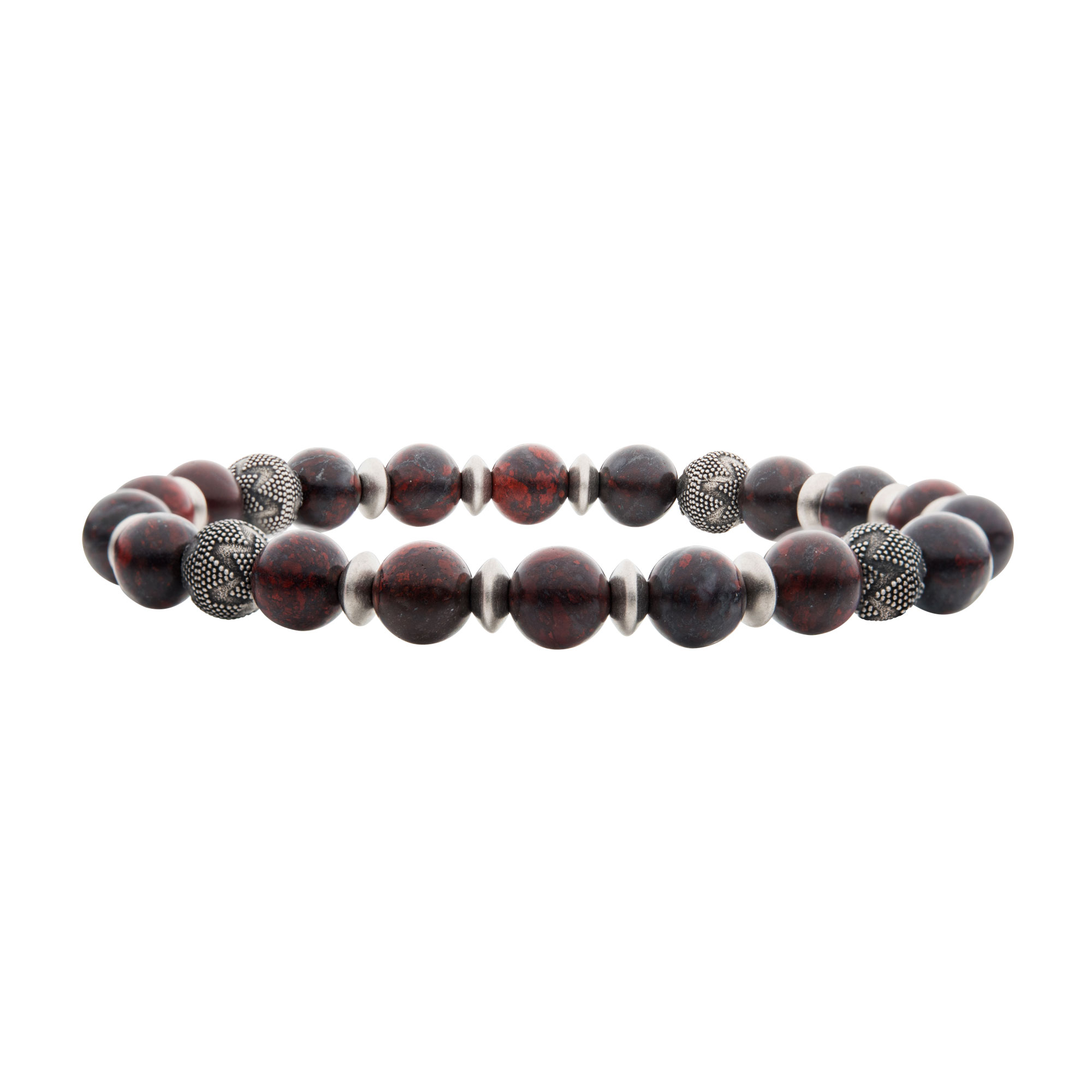 Leopard Stones with Black Oxidized Beads Bracelet Milano Jewelers Pembroke Pines, FL