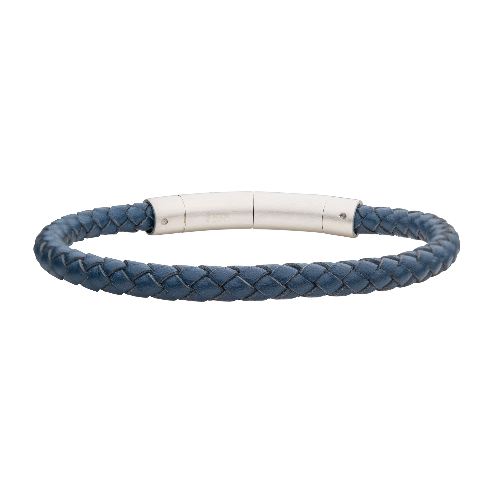6mm Blue Genuine Leather Bracelet Carroll / Ochs Jewelers Monroe, MI