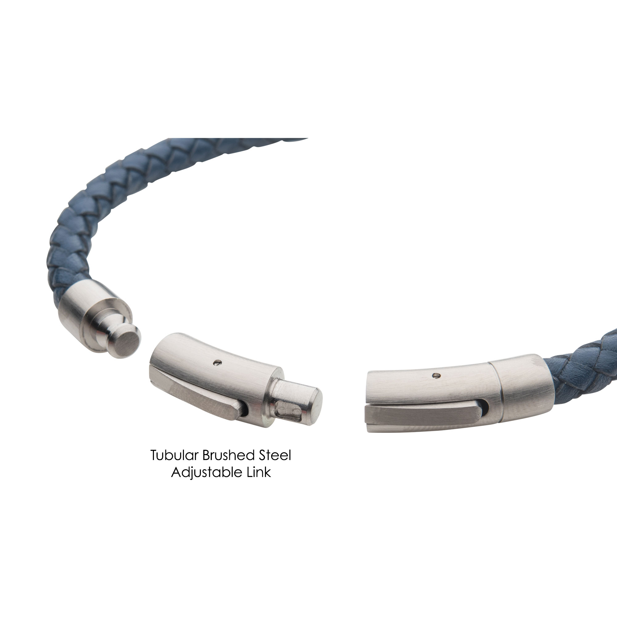 6mm Blue Genuine Leather Bracelet Image 3 Carroll / Ochs Jewelers Monroe, MI