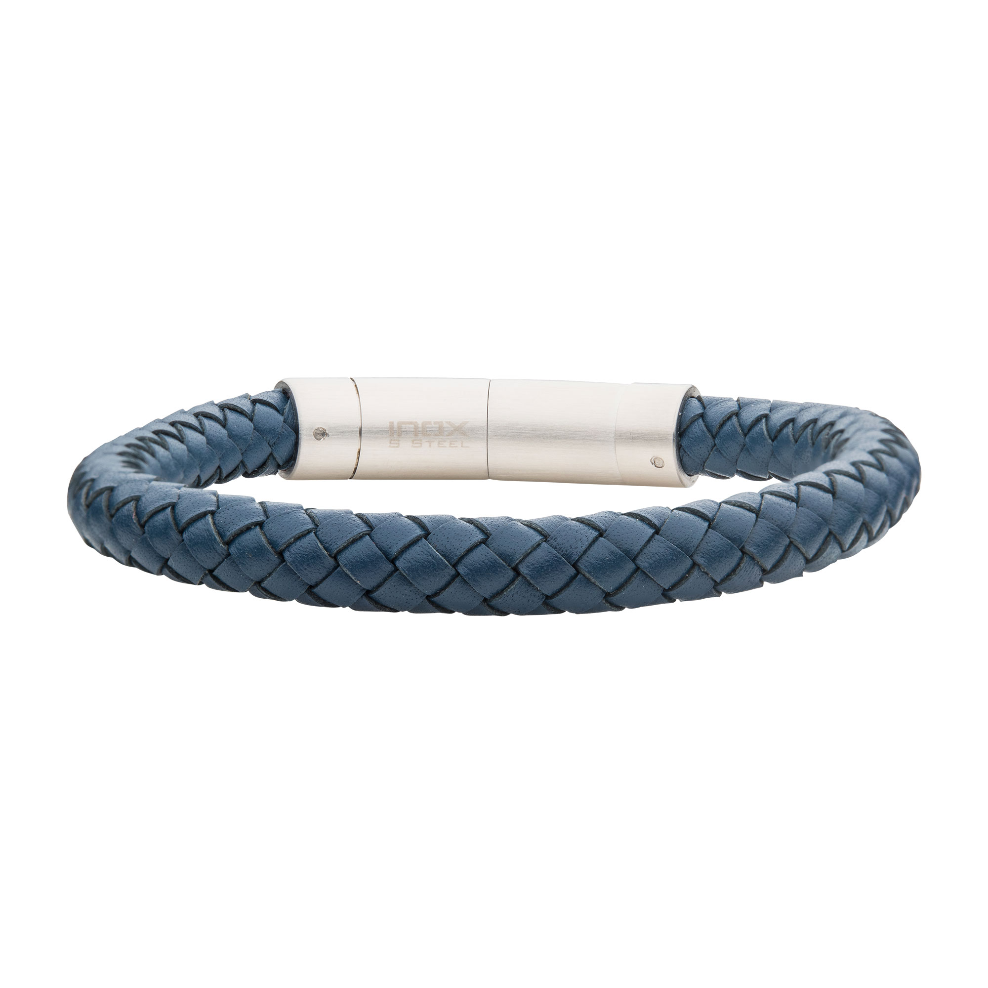 8mm Blue Genuine Leather Bracelet Milano Jewelers Pembroke Pines, FL