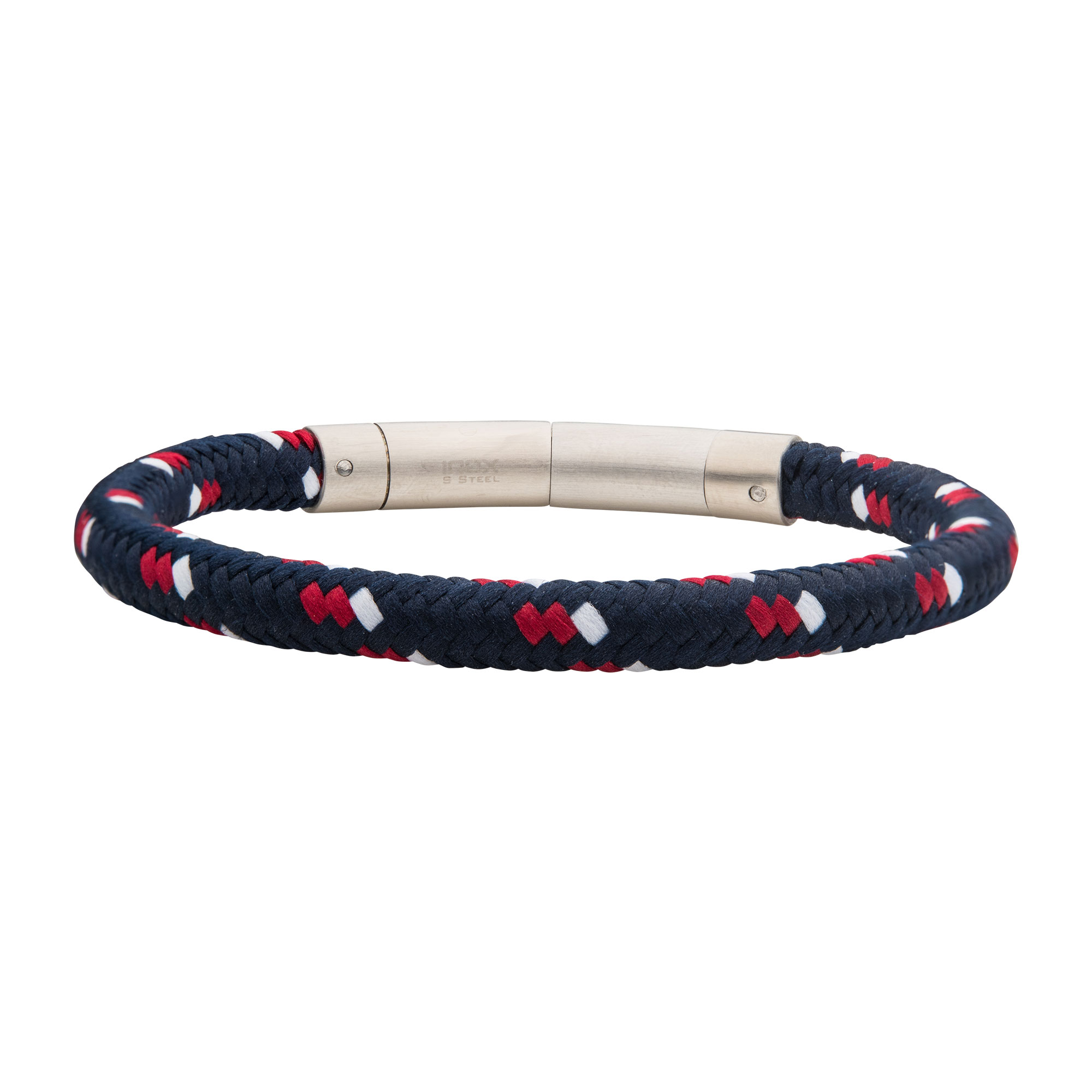 6mm Blue, White and Red Nylon Cord Bracelet Milano Jewelers Pembroke Pines, FL