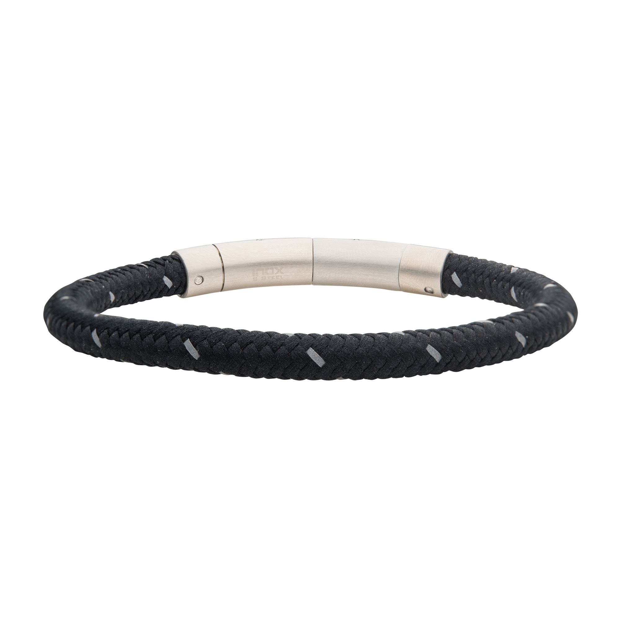 6mm Black Reflective Nylon Cord Bracelet Milano Jewelers Pembroke Pines, FL