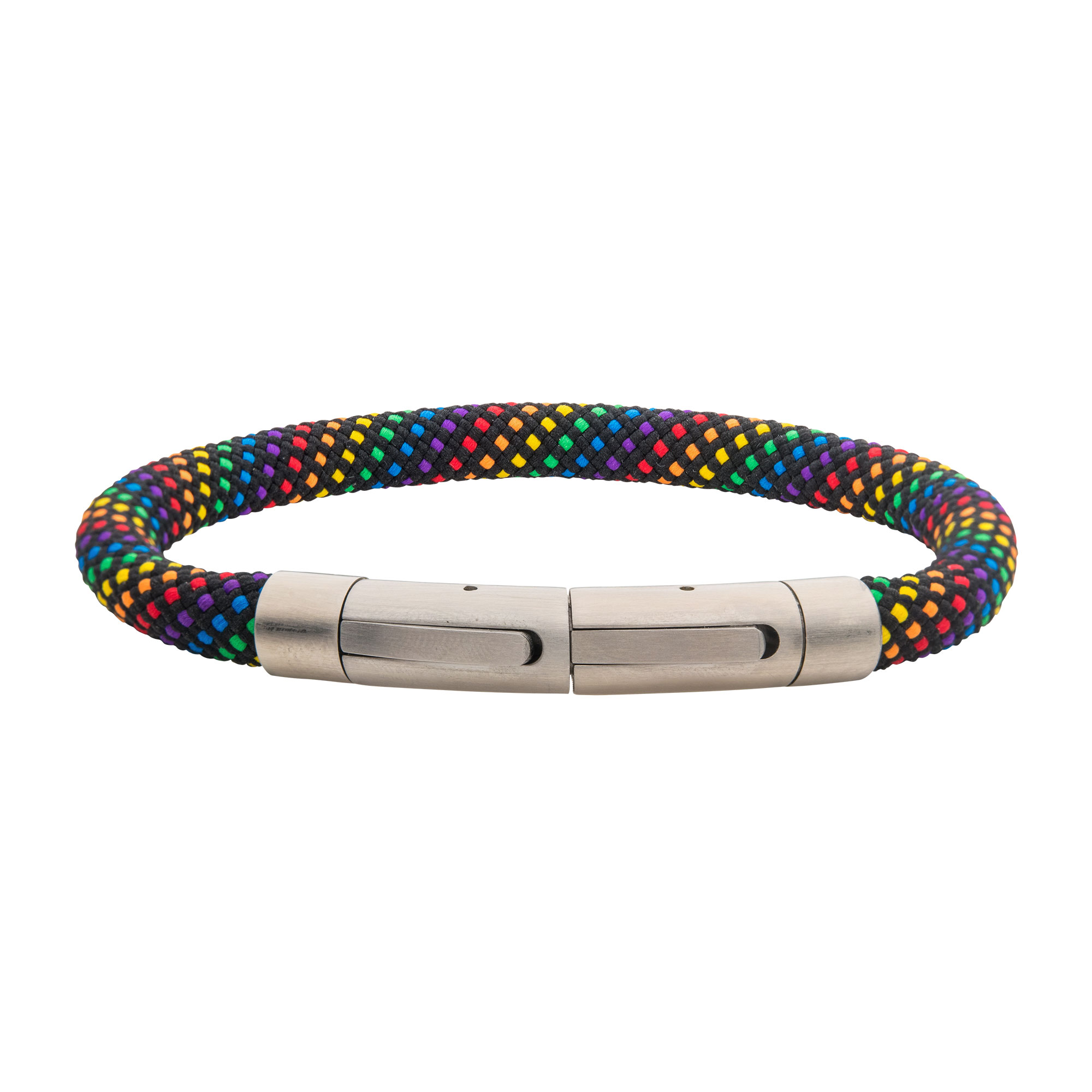 6mm Rainbow Nylon Cord Bracelet Image 2 Morin Jewelers Southbridge, MA