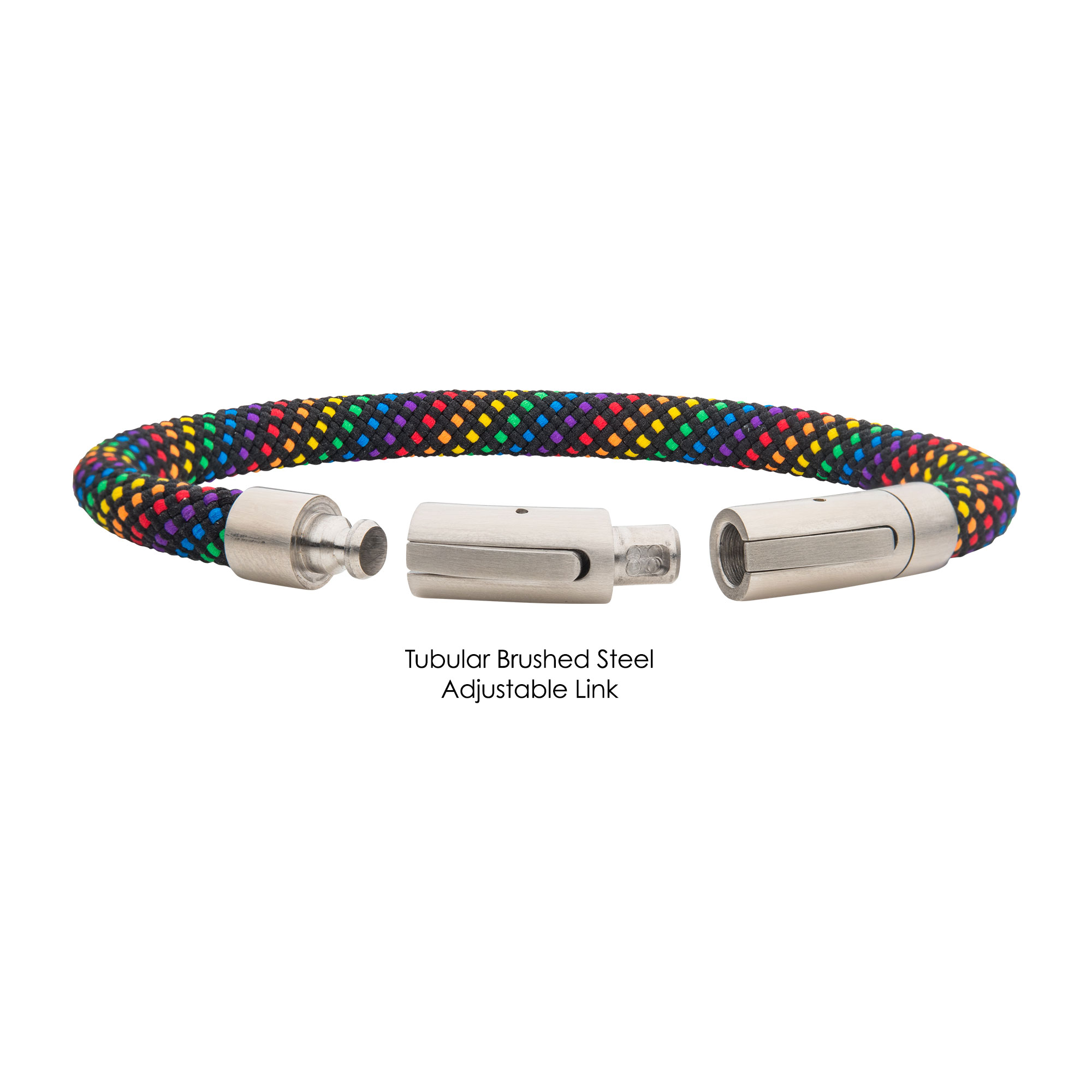 6mm Rainbow Nylon Cord Bracelet Image 3 Milano Jewelers Pembroke Pines, FL