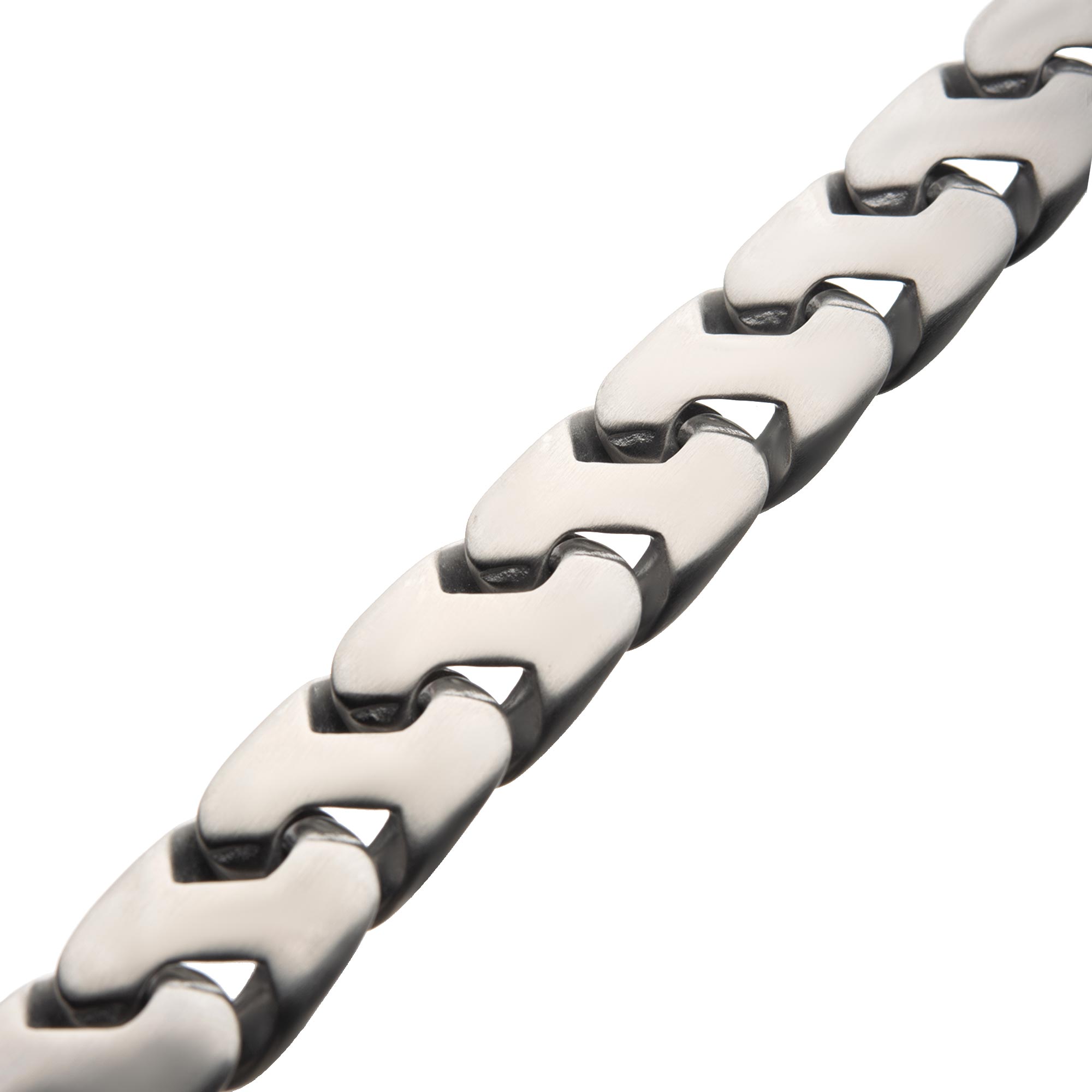 Matte Stainless Steel Big Double Chain Colossi ZLink Bracelet Image 2 Enchanted Jewelry Plainfield, CT