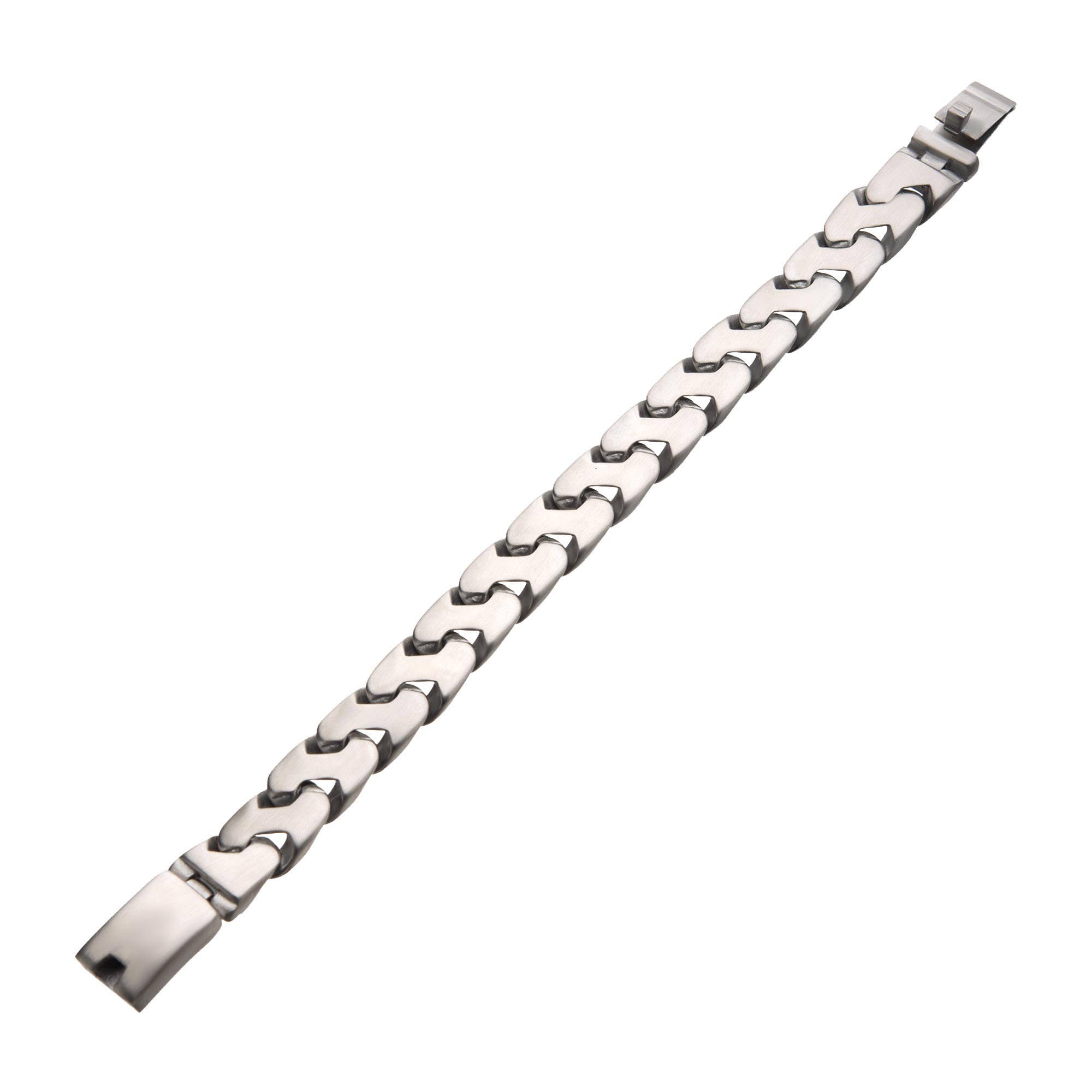 Matte Stainless Steel Big Double Chain Colossi ZLink Bracelet Image 3 Morin Jewelers Southbridge, MA
