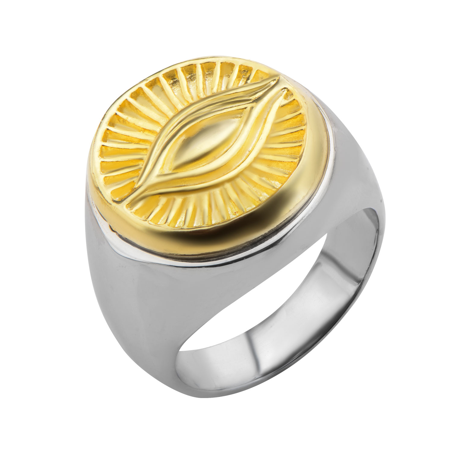 Gold Plated All Seeing Eye Ring Carroll / Ochs Jewelers Monroe, MI