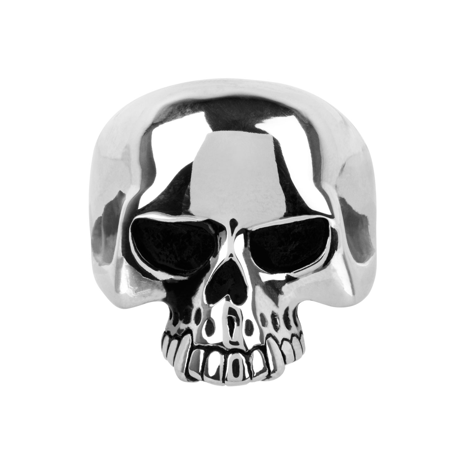 Black Oxidized Skull Ring Image 2 Jayson Jewelers Cape Girardeau, MO