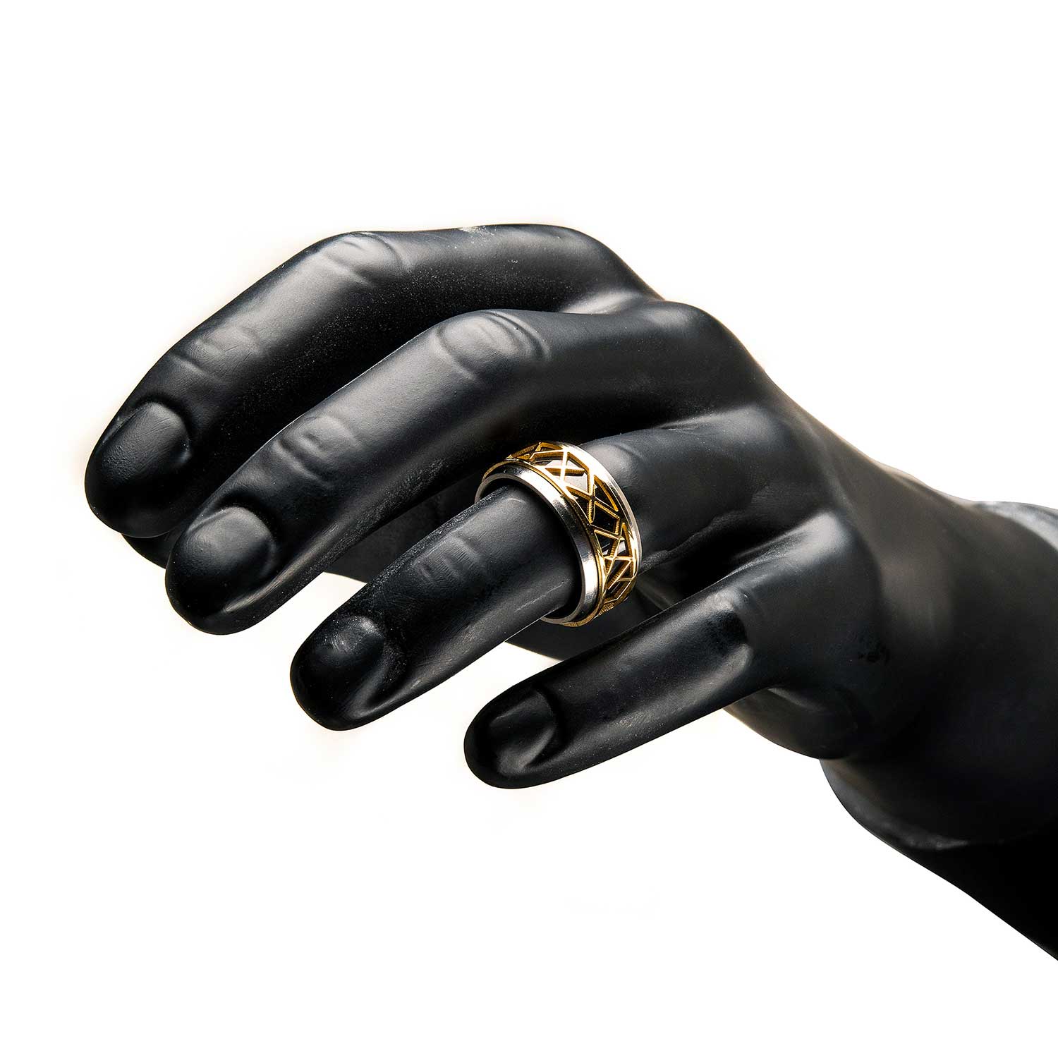 Plated Black with Plated Gold Thorn Ring Image 4 Milano Jewelers Pembroke Pines, FL