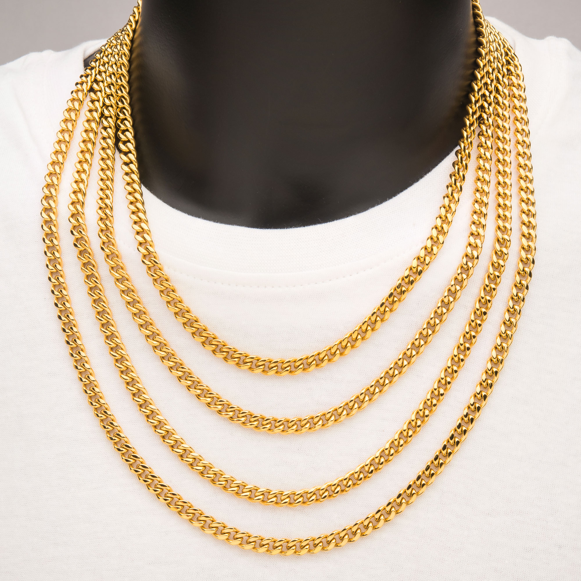 18K Gold Plated Curb Chain Necklace Image 2 Mueller Jewelers Chisago City, MN