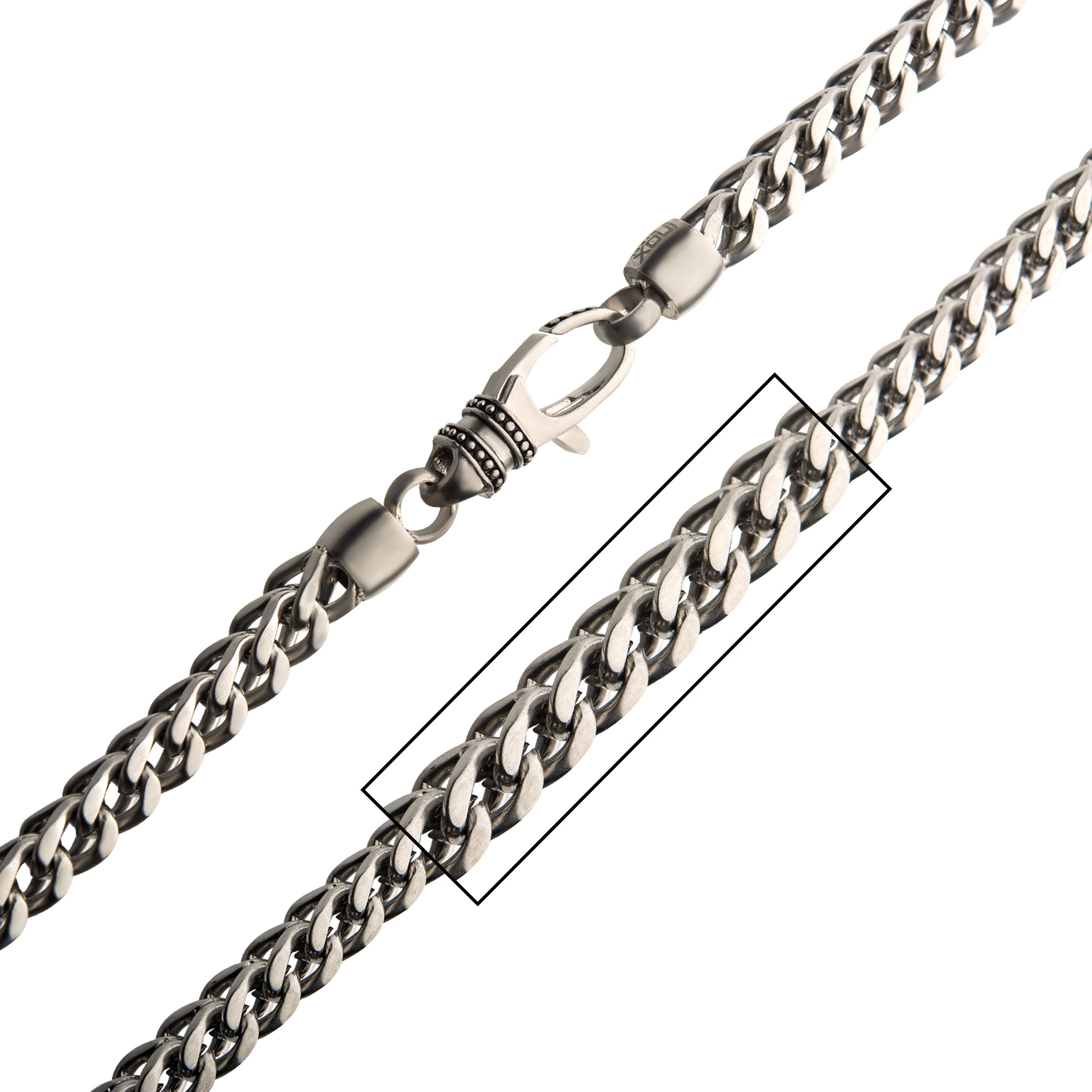 Stainless Steel Franco Chain Necklace Ken Walker Jewelers Gig Harbor, WA